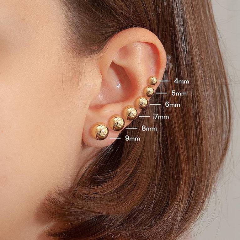 Sterling Silver Stud Earring Dainty Minimalist Stud Earrings -    Minimalist earrings studs, Sterling silver earrings studs, Stud earrings