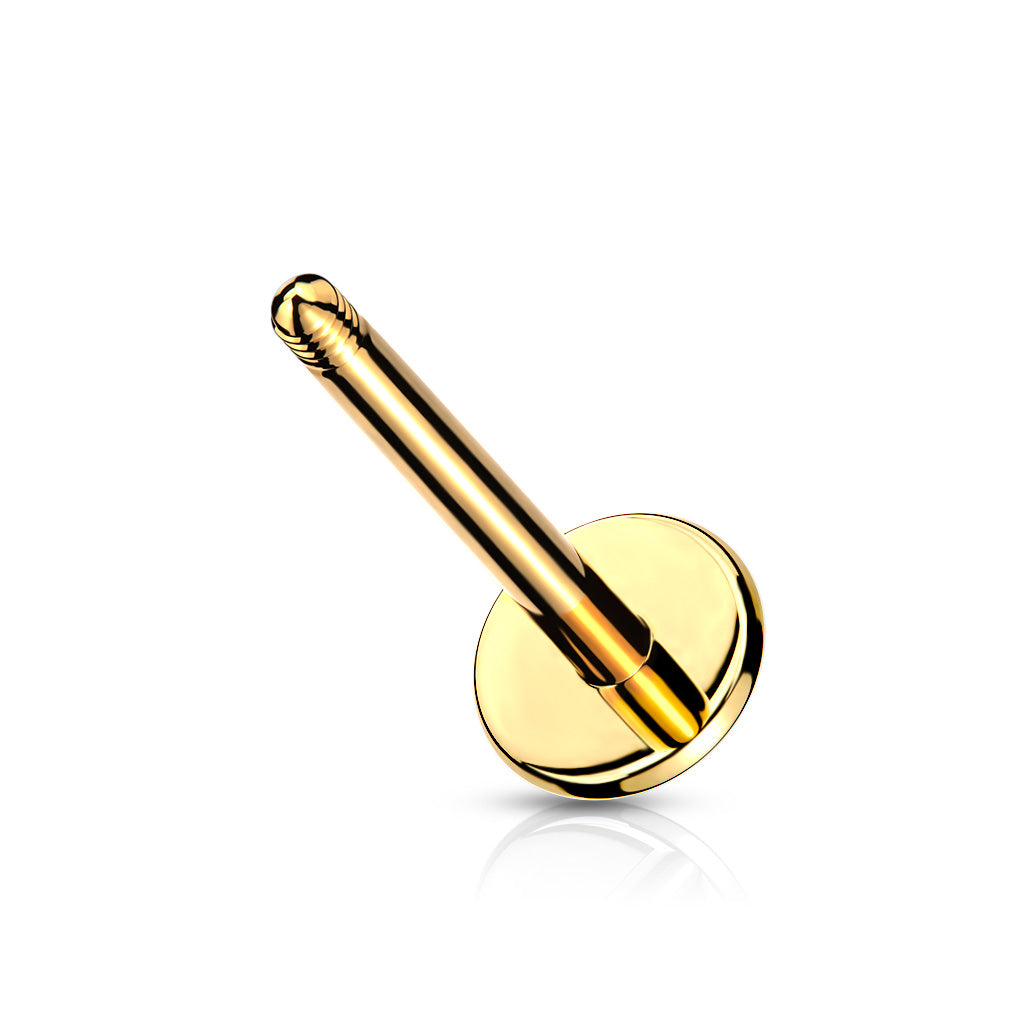 External Threaded Post 316L Surgical Steel Externally Threaded Replacement Posts Flat Back La ...