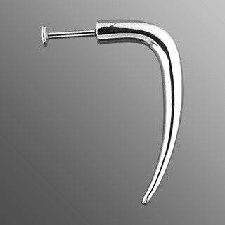 thumbnail image 2 of 2pcs 14g 3/8" (10mm) 4x4mm Spike Surgical Steel Spiral Twister Labret – Belly, Ear, Lip, Body Jewelry 2 of 2