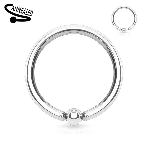 316L Surgical Steel Annealed Easy Bend CBR Multi Use Nose Hoop Ring - Pierced Universe