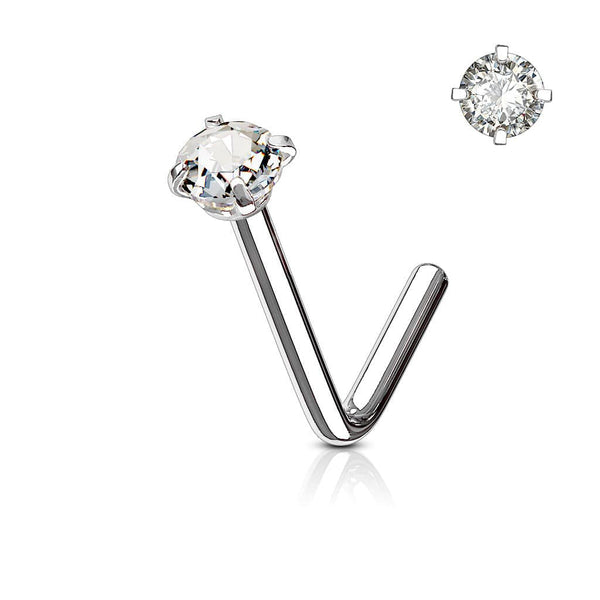 Classic Tiny Stud In Silver, Classic Nose Stud Gold Silver, Crystal - Foto 9