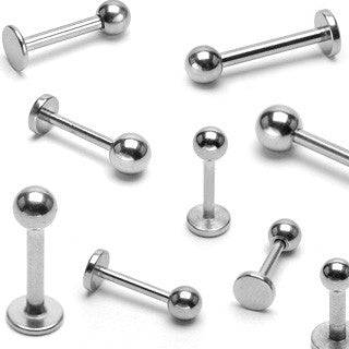 316L Surgical Steel Multi Use Flat Back Monroe Cartilage Tragus Ball Ring - Pierced Universe