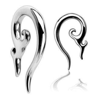 316L Surgical Steel Tribal Hook Ear Stretcher Exapander - Pierced Universe