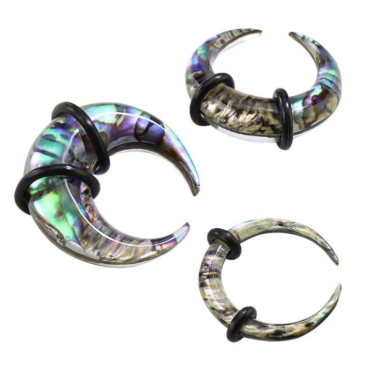Organic Abalone Ear Pincher Stretcher Expander - Pierced Universe