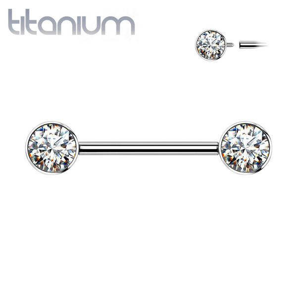 Titanium 2025 nipple jewelry