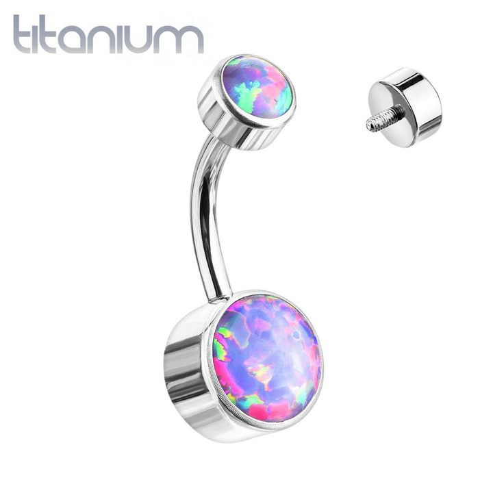 Real opal 2025 belly ring