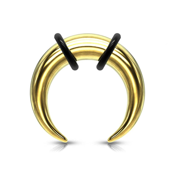 Gold Plated Surgical Steel Ear Pincher Buffalo Stretcher Expander Gold Plated Surgical Steel Ear Pincher Buffalo Stretcher Expander
