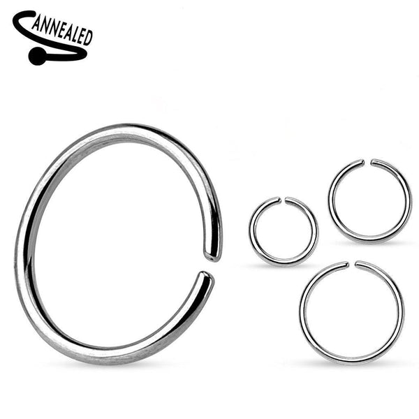 Claire's Women's Stainless Steel 20G Star Stud and Hoop Nose Rings, Bar  Closure, 6 Pack, 94546 - Walmart.com