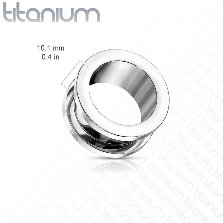 Implant Grade Titanium Screw On Ear Tunnel Spacers Gauges - Pierced Universe