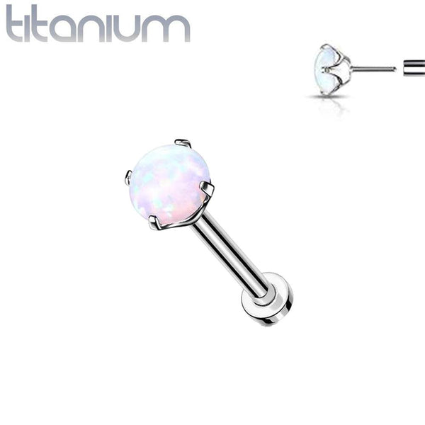 Titanium Threadless Push In Flat Back Nose Rings | Pierced Universe