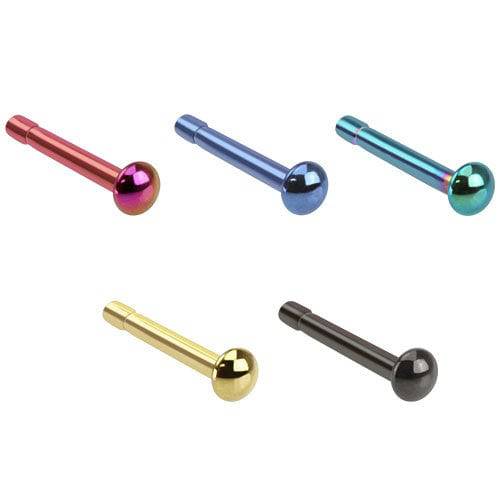 Surgical Steel Ball Dome Top Ball End Nose Pin Studs - Pierced Universe